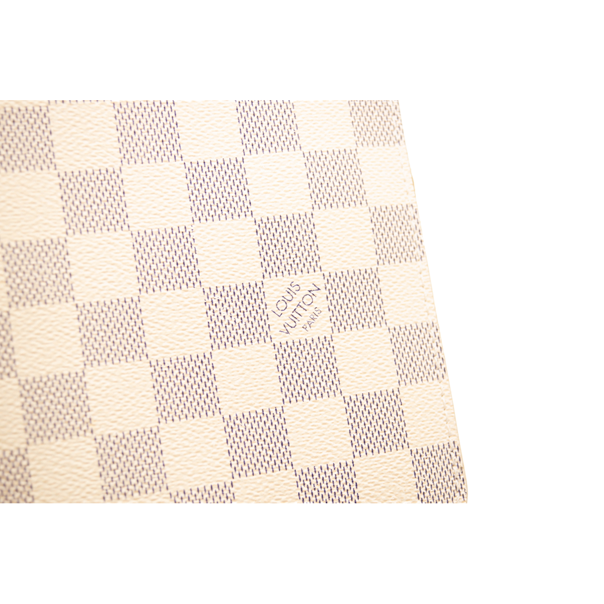 Louis Vuitton Pattern Print, White Damier Azur Neverfull mm