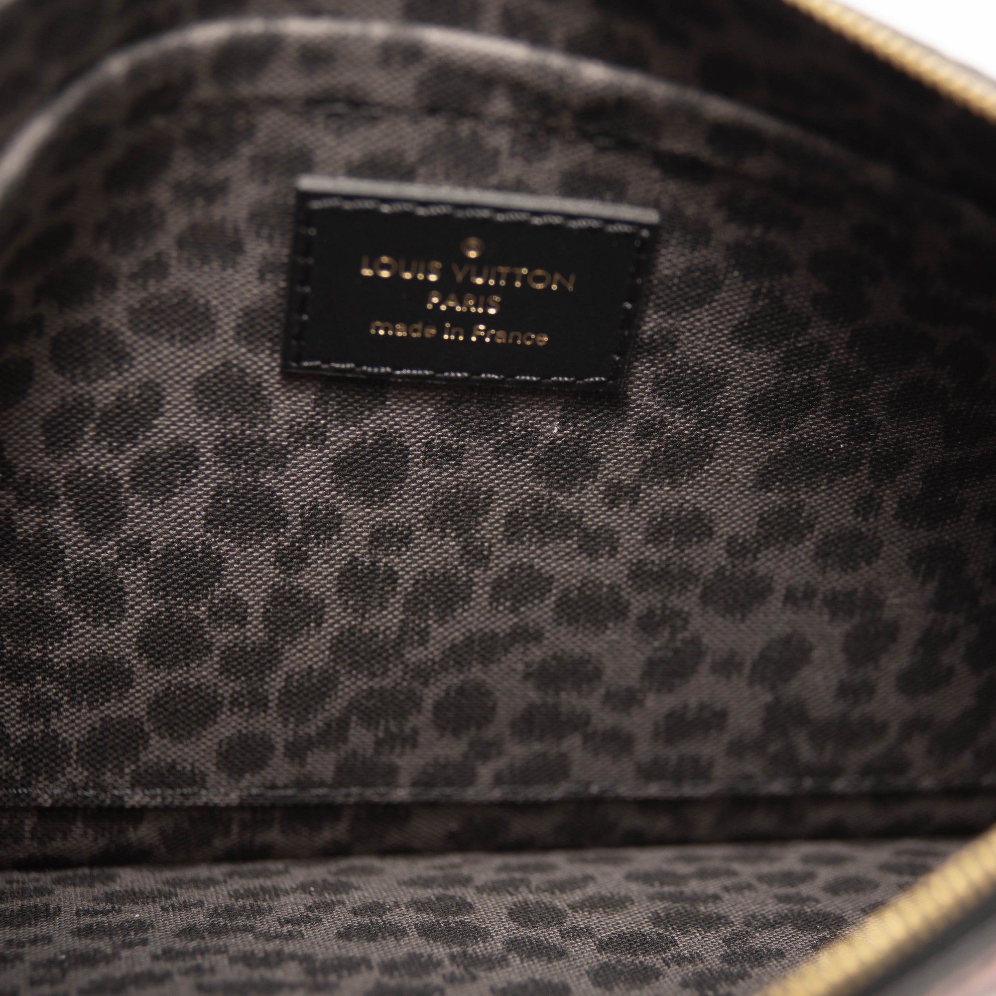 Louis Vuitton Pink Cheetah Wild at Heart Neverfull Pochette MM or