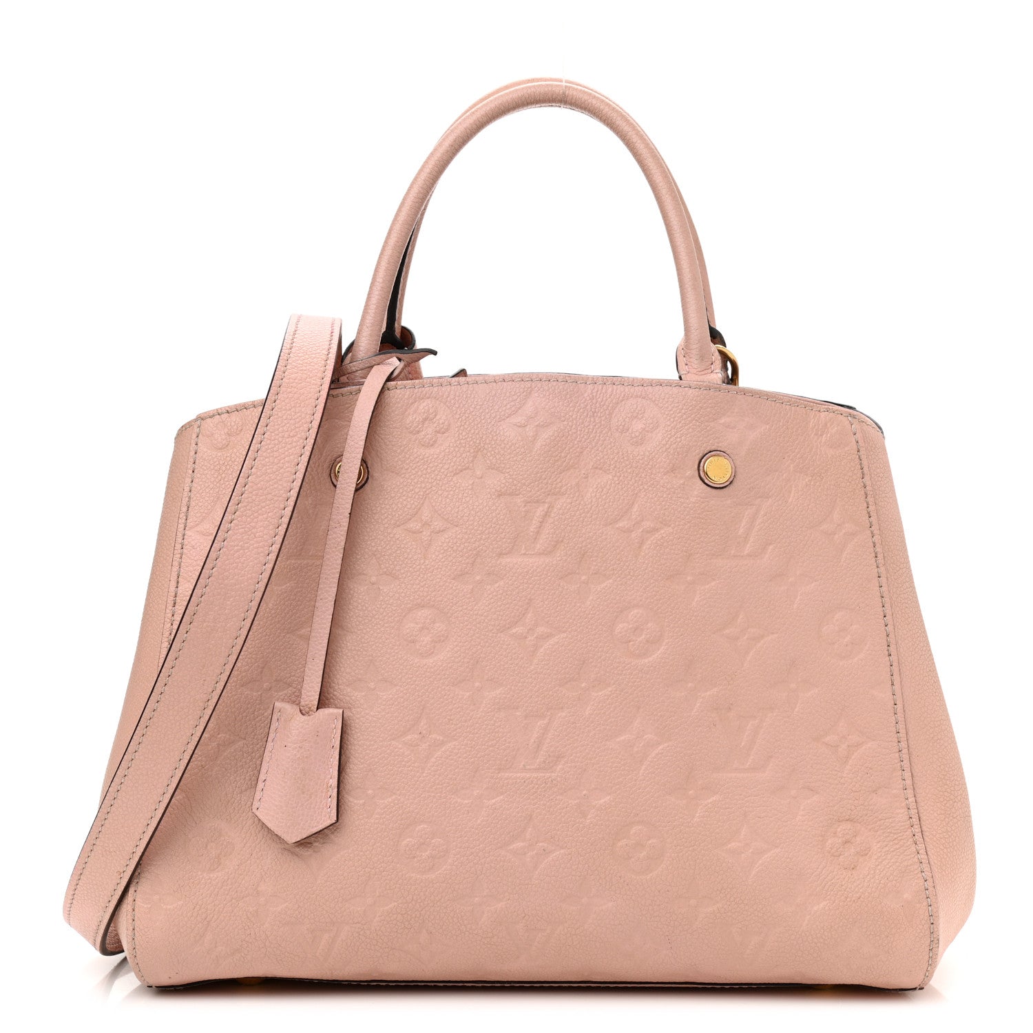 Louis Vuitton Montaigne Pink Canvas Handbag (Pre-Owned)