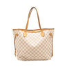 USED Louis Vuitton Neverfull Neo Mm White Damier Azur Canvas Tote