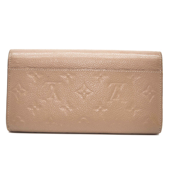 Louis Vuitton Womens Vernis Empreinte Monogram Sarah Envelope Wallet Pink