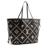 LOUIS VUITTON Empreinte Monogram Giant Broderies Neverfull MM Black Tote