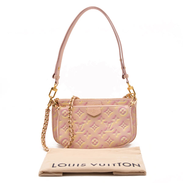 Louis Vuitton Multi Pochette Accessoires Stardust Monogram Empreinte Leather Multicolor