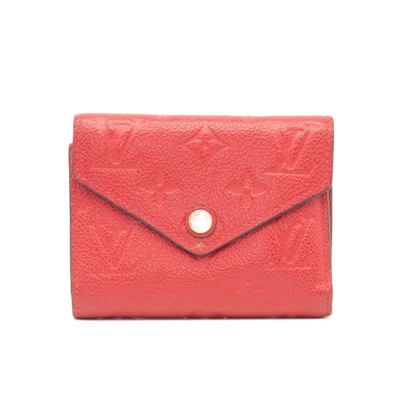 Louis Vuitton Rose Trianon and Cream Monogram Empreinte Leather Victorine Wallet