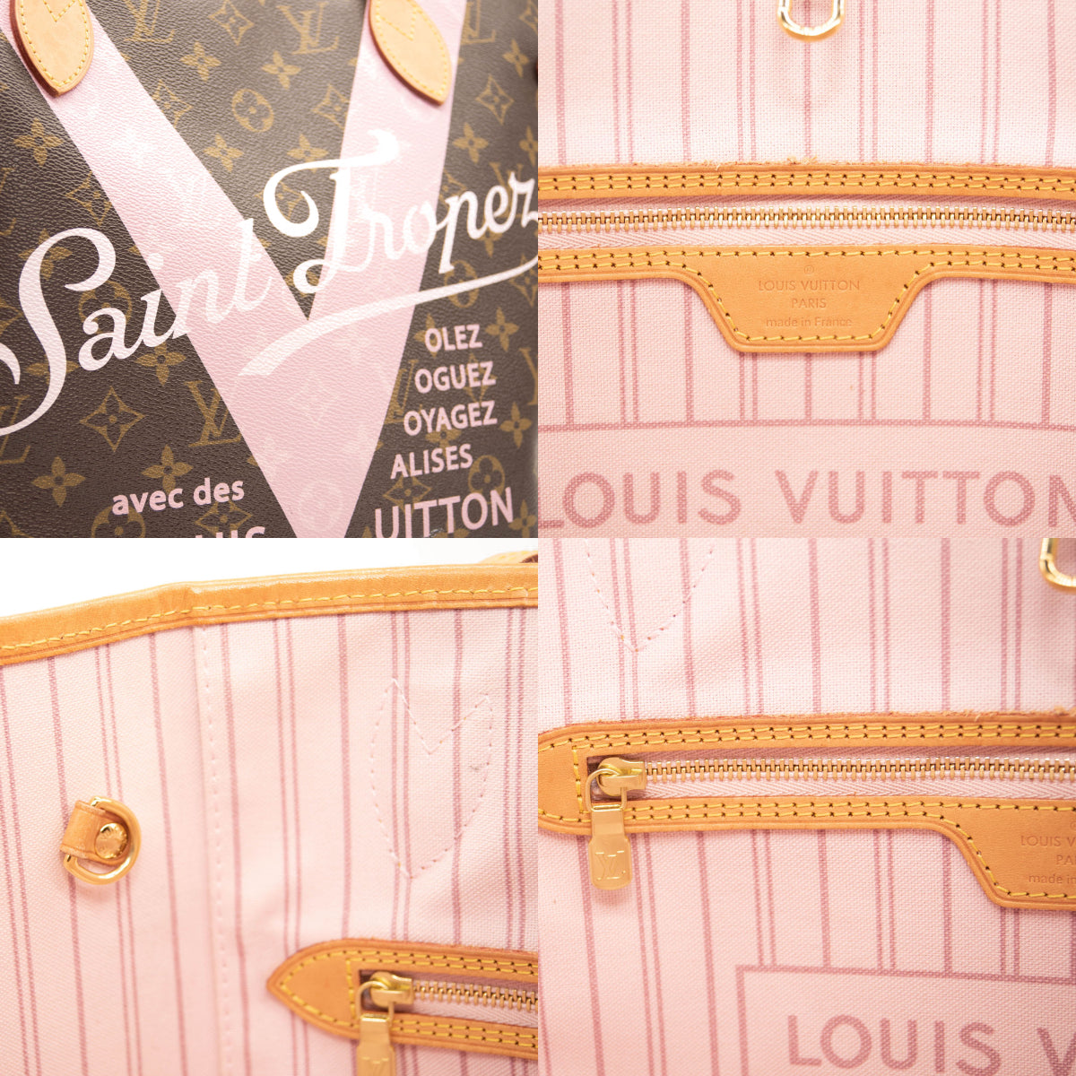 Louis Vuitton Rose Ballerine, Monogram Canvas and Vachetta Leather