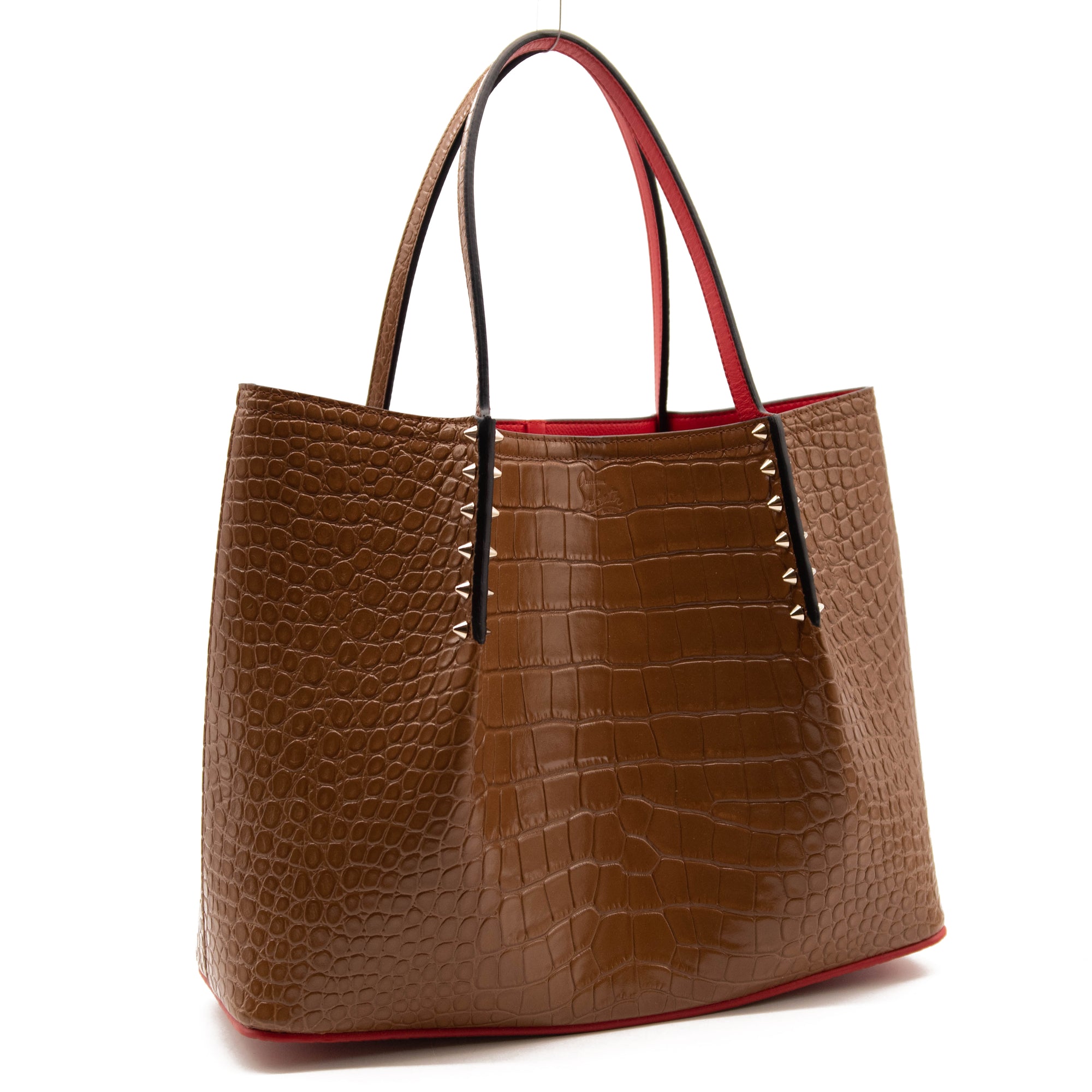 Cabarock large - Tote bag - Alligator embossed calf leather and