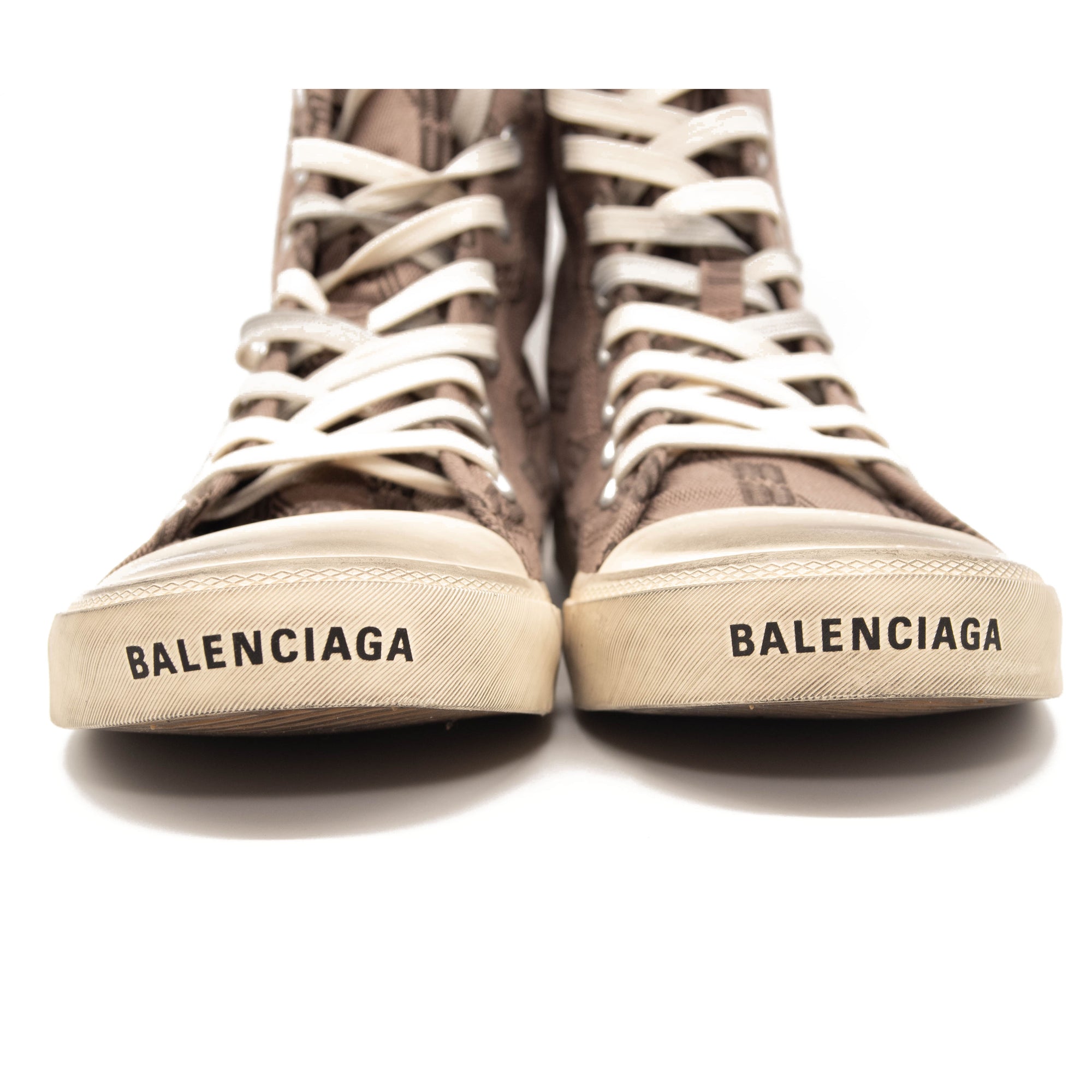 sz 8 US / 38 BALENCIAGA Paris License BB Logo High Top Sneaker Womens Shoes