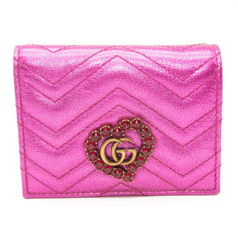 GG Matelassé chain wallet
