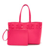 NEW $1795 Christian Louboutin Small Cabata Studded Leather Tote Pink POUPIDOU