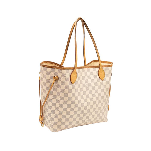 Louis+Vuitton+Neverfull+Tote+MM+Blue%2FWhite+Canvas for sale