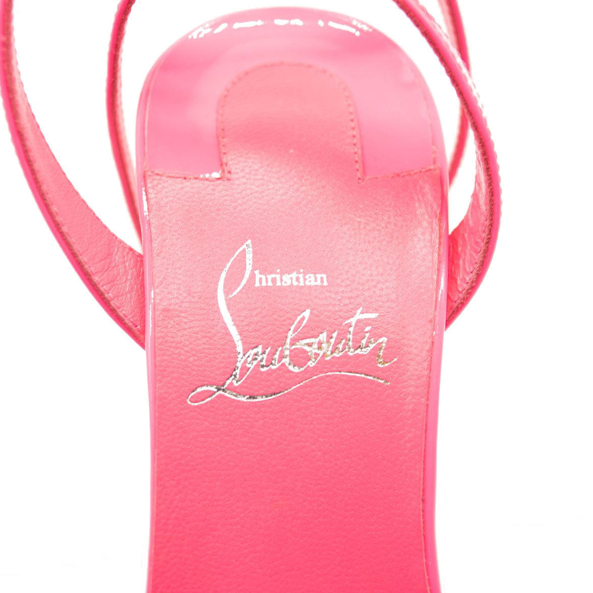 Christian Louboutin Loubigirl 100 Satin Sandal, 37 / Pink