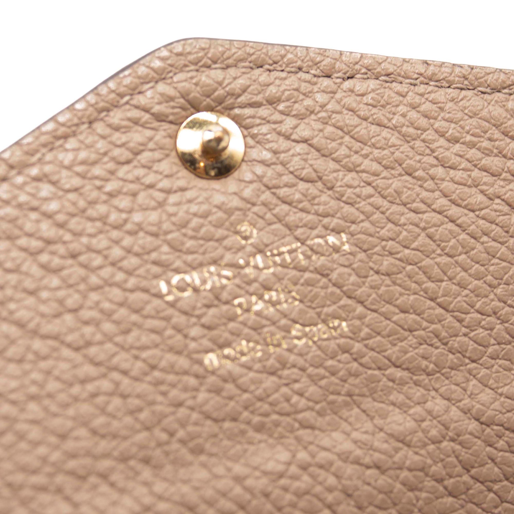 Sarah leather wallet Louis Vuitton Beige in Leather - 29840137