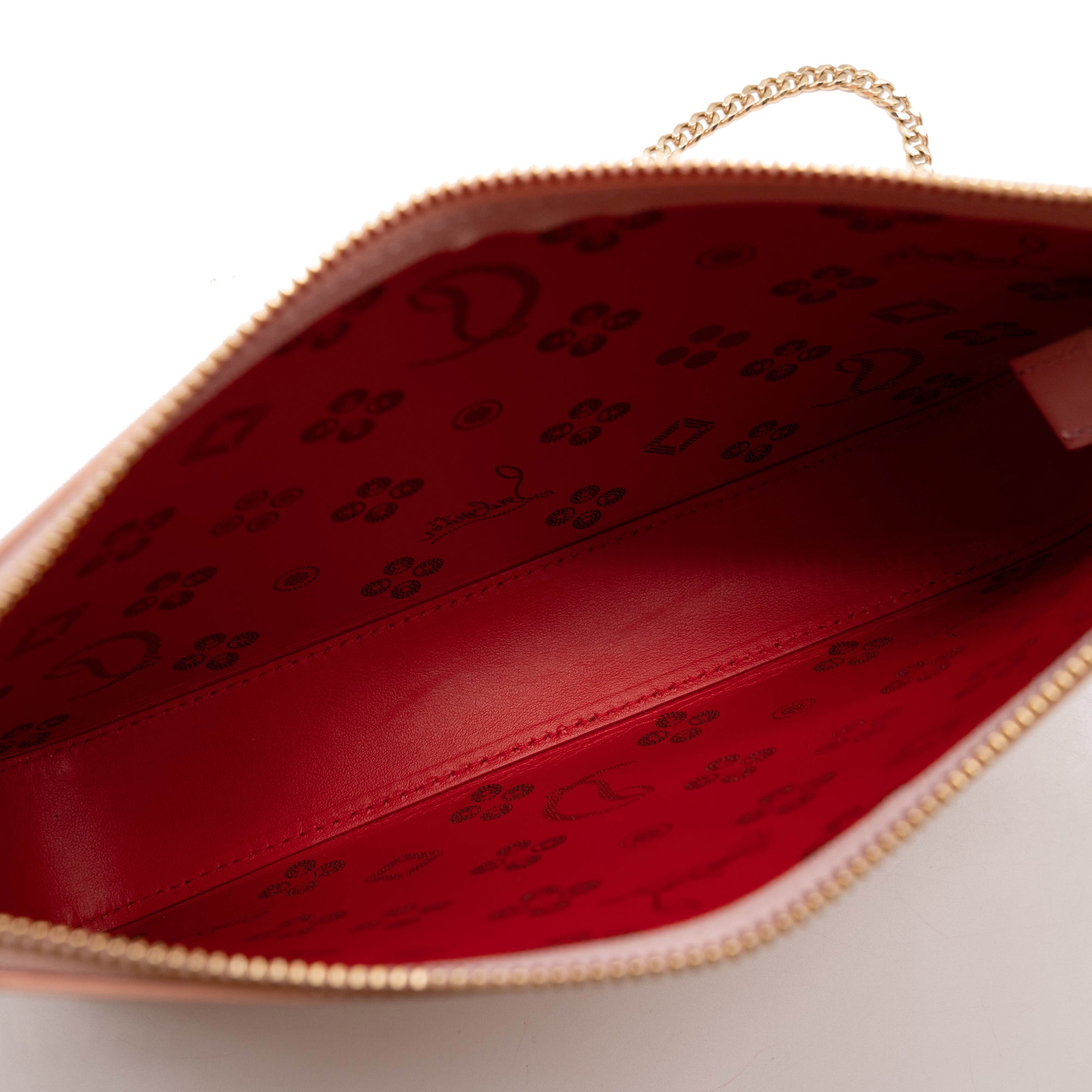 Loubila Perforated Leather Clutch in Purple - Christian Louboutin