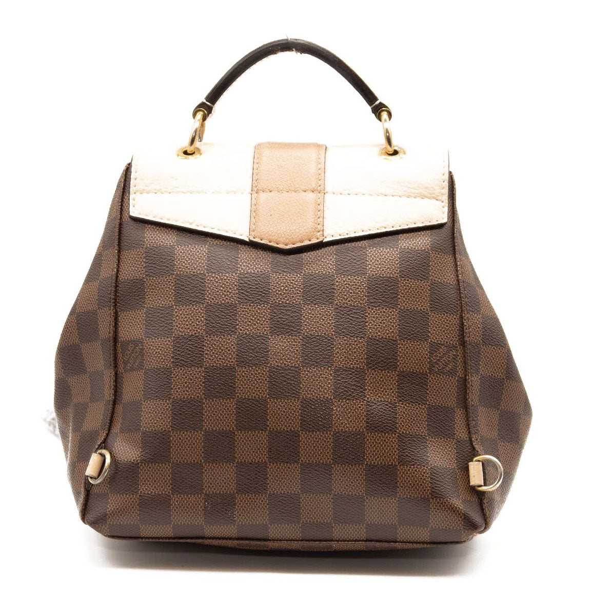 Shop authentic Louis Vuitton Damier Ebene Clapton Backpack at