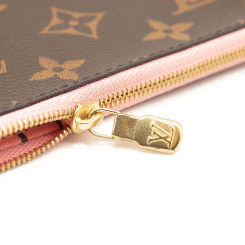 Louis Vuitton, Bags, Authentic Louis Vuitton Neverfull Mm Rose Ballerine  Monogram Pouch Wallet