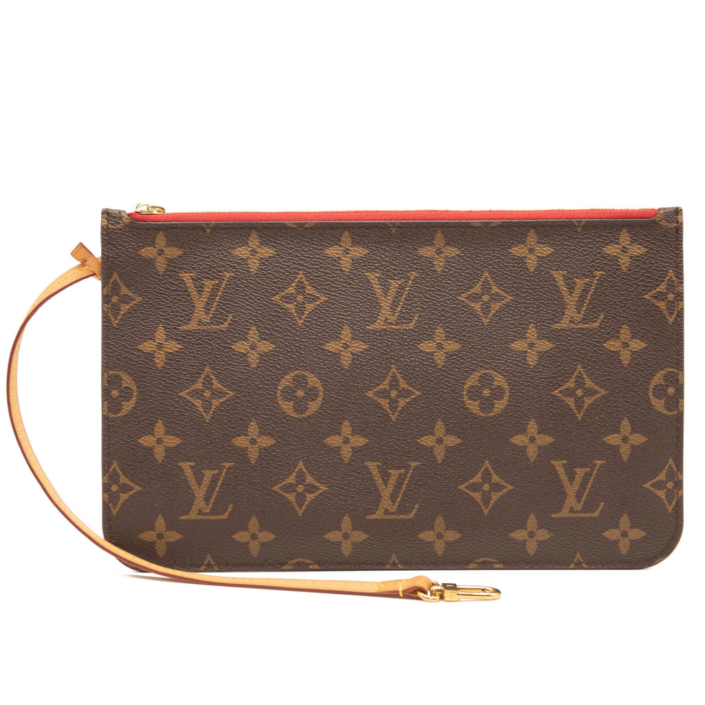 LOUIS VUITTON Monogram Neverfull MM GM Pochette Cherry 1282948