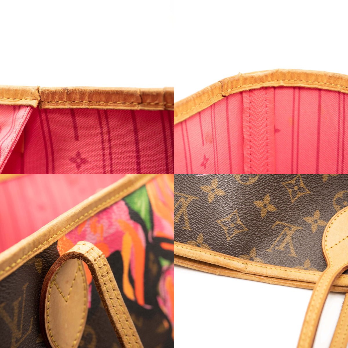 Louis Vuitton Monogram Rose Neverfull MM Tote Bag