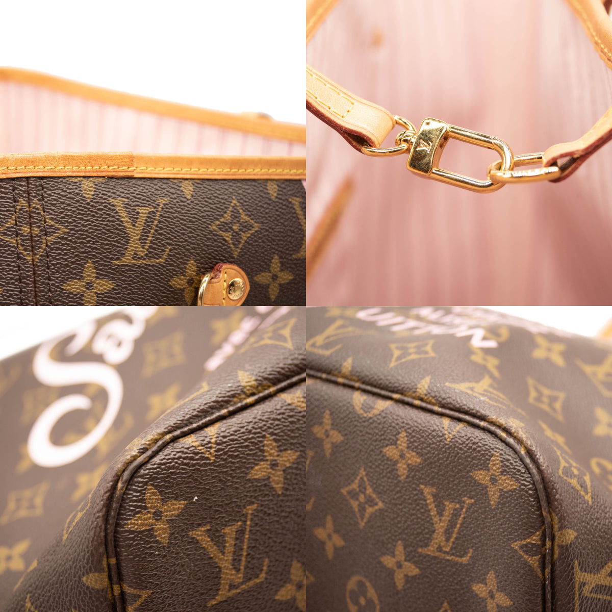 Louis Vuitton, Bags, Authentic Louis Vuitton Neverfull Pink Inside Mm Bag