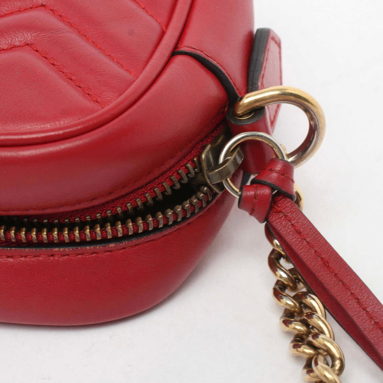 Gucci Calfskin Matelasse Small GG Marmont Chain Shoulder Bag Hibiscus -  MyDesignerly