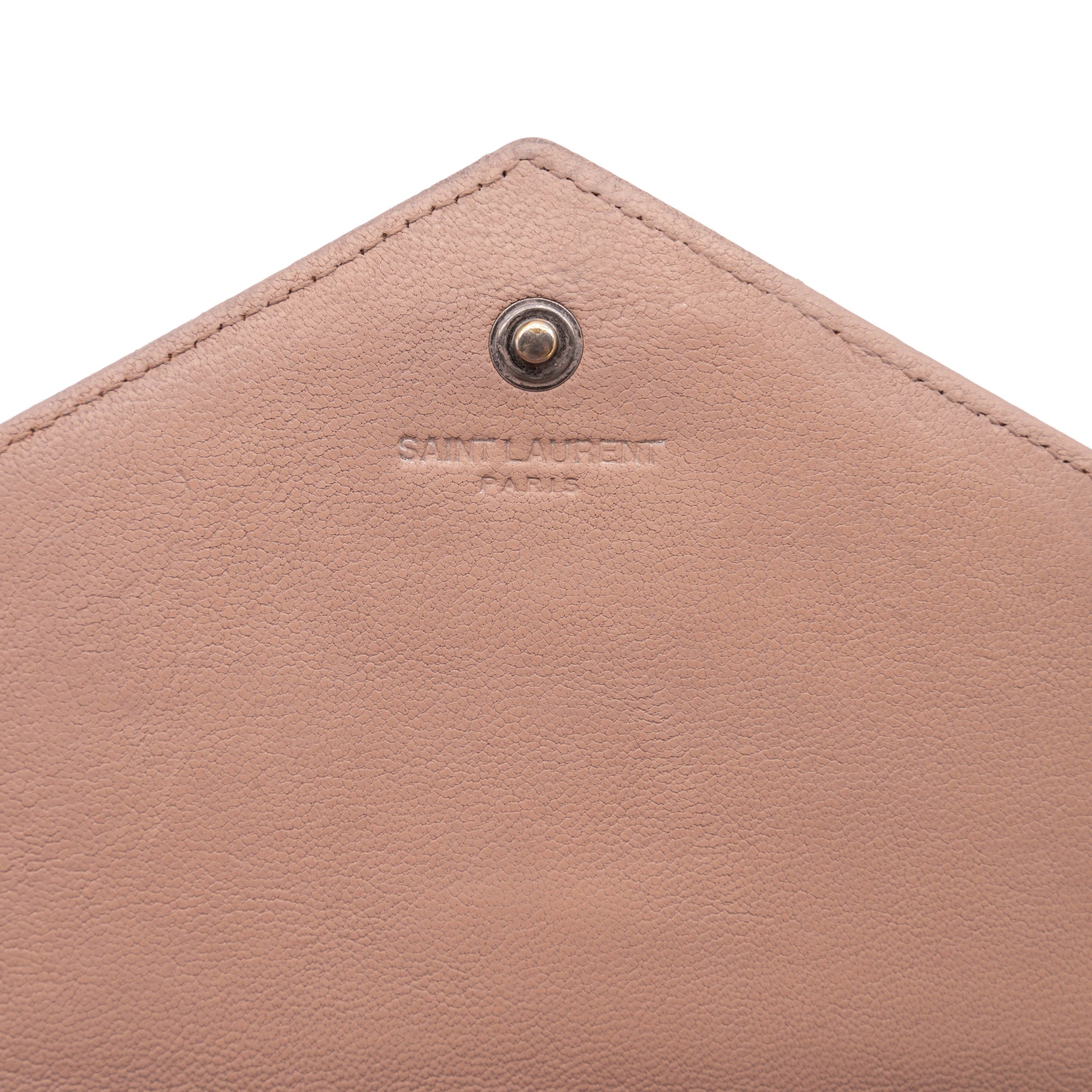 Saint Laurent Monogram Leather Phone Holder Bag in Pink
