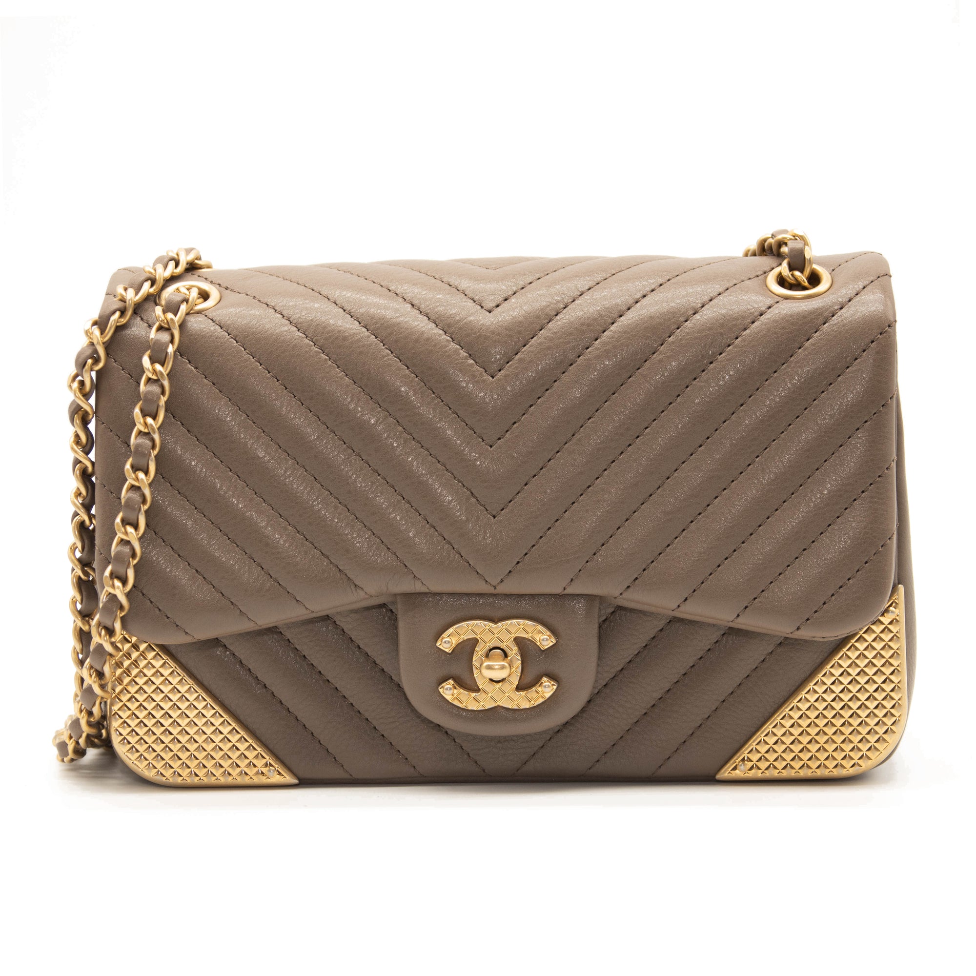 Chanel Stitched Chevron Flap Bag  Bragmybag