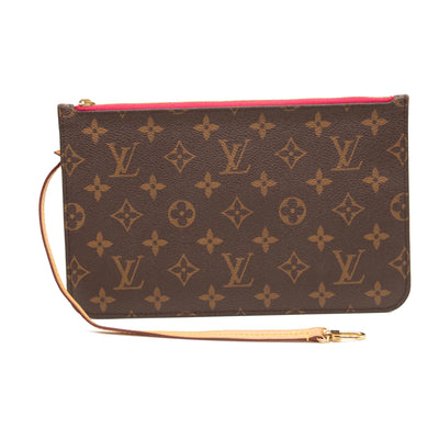 LOUIS VUITTON Monogram Neverfull MM GM Pochette Pivoine