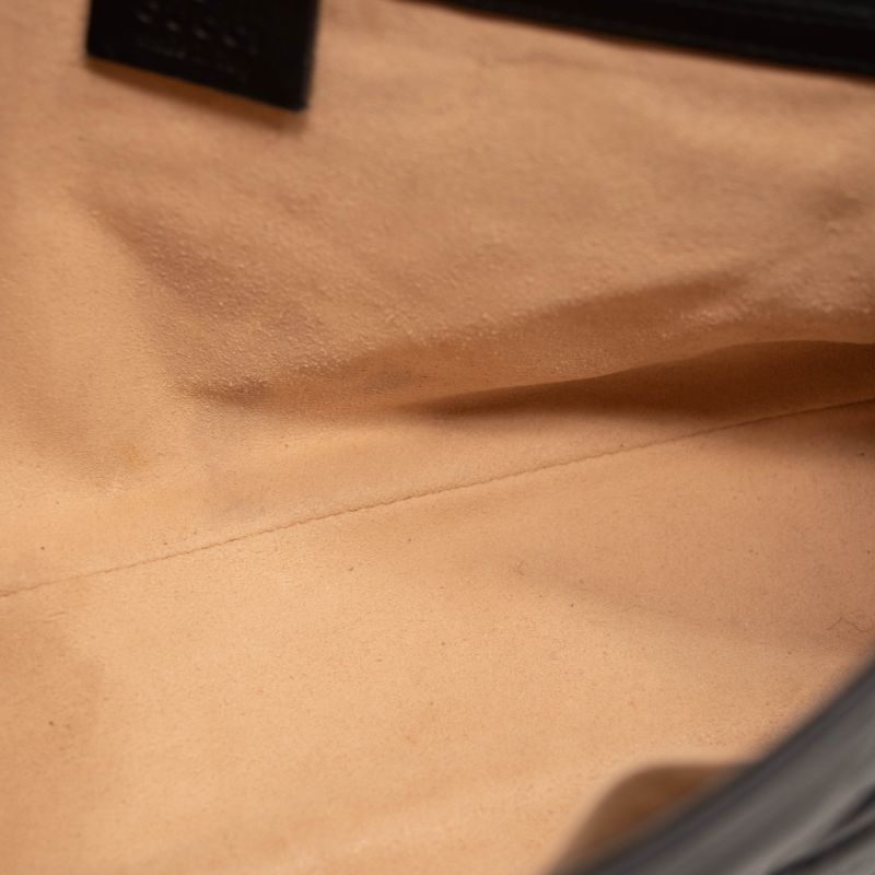 Gucci Calfskin Matelasse Medium GG Marmont Shoulder Bag Candy Mousse