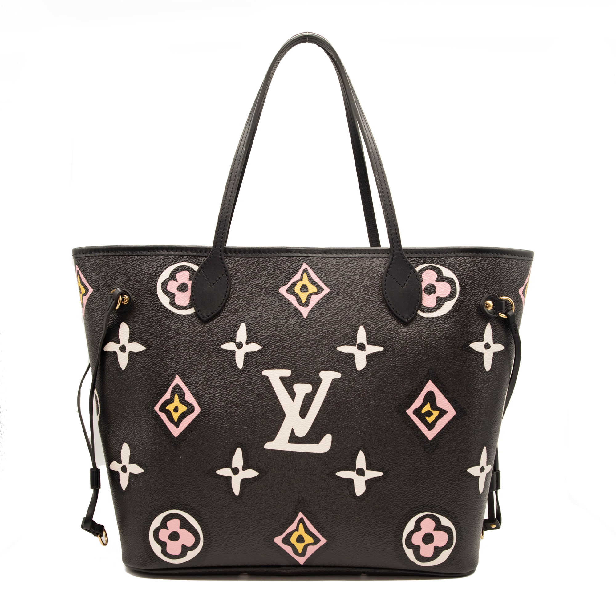 Louis Vuitton x UF Neverfull MM White in Tufted Canvas with Silver