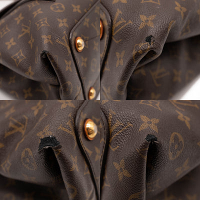 Olympe cloth handbag Louis Vuitton Brown in Cloth - 23599147