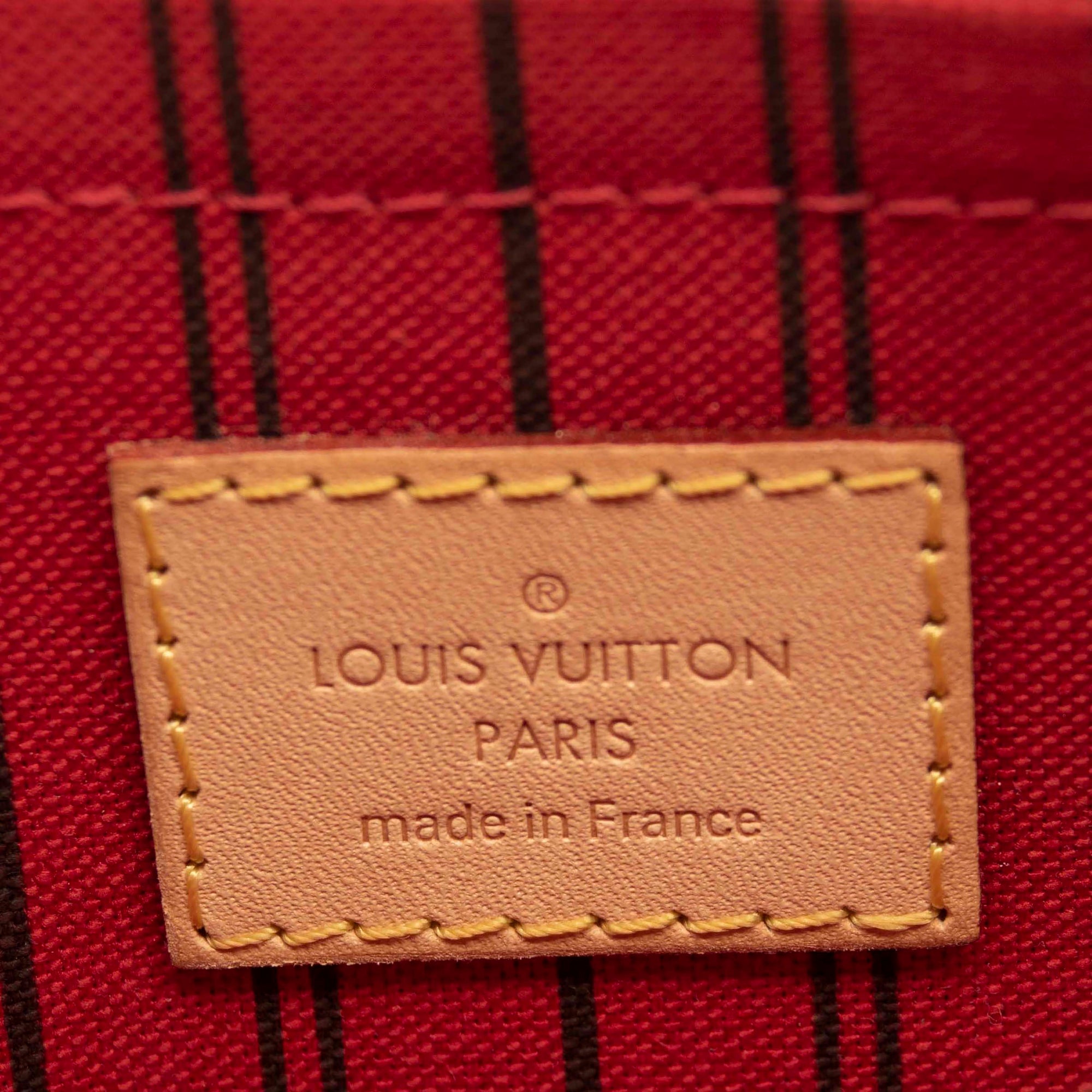 Louis Vuitton Monogram Neverfull MM with Cherry Red - A World Of