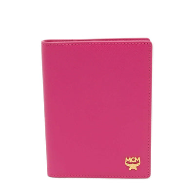 MCM Saffiano Passport Holder Pink Wallet