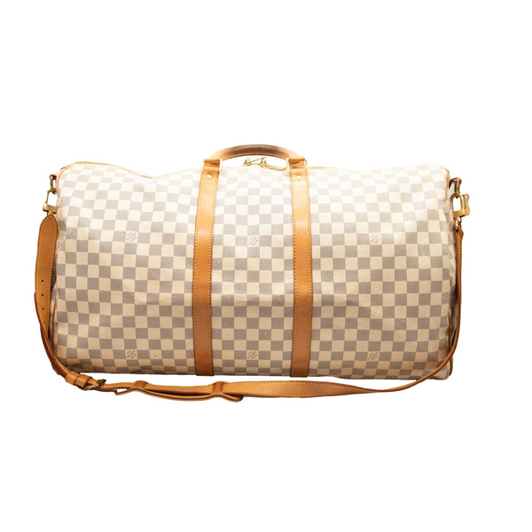 LOUIS VUITTON Damier Azur Keepall Bandouliere 55 1254957