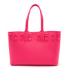 NEW $1795 Christian Louboutin Small Cabata Studded Leather Tote Pink POUPIDOU