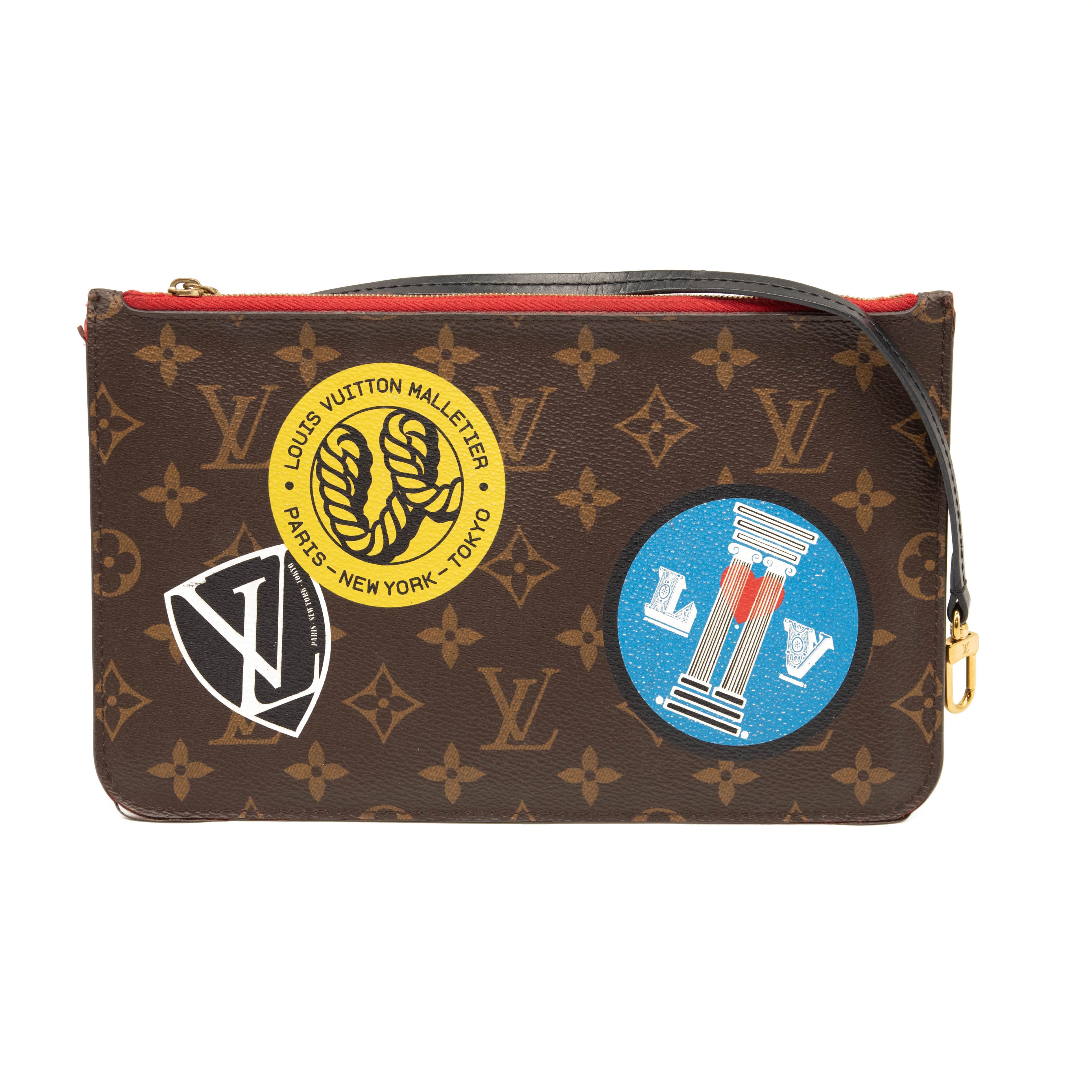 Louis Vuitton Monogram World Tour Neverfull MM with Pouch MW2832 –  LuxuryPromise