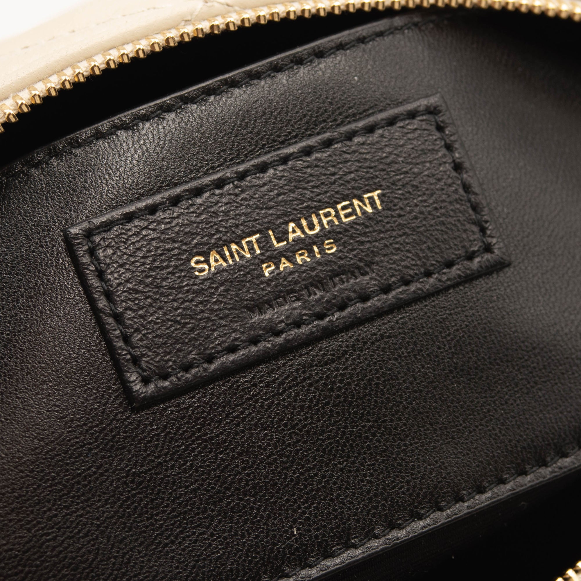 Saint Laurent Small Sade Tube Bag in Quilted Lambskin White - MyDesignerly