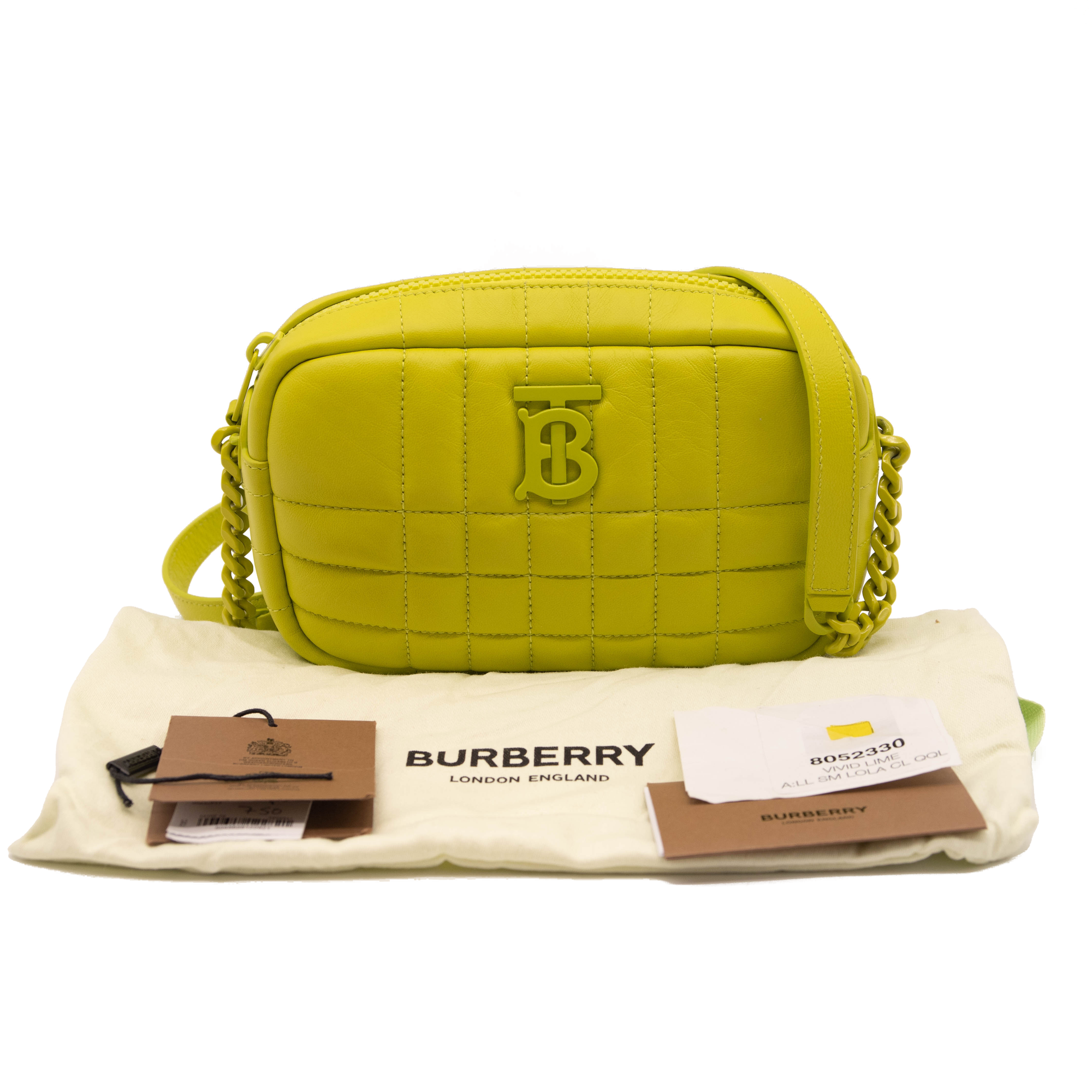 Burberry Mini Lola Bag In Quilted Leather