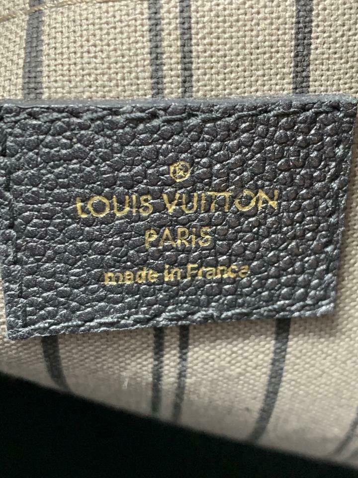 Sold at Auction: Louis Vuitton Monogram Empreinte Montaigne GM Noir Black  Shoulder Bag - with original box. Length: approximately 32cm.