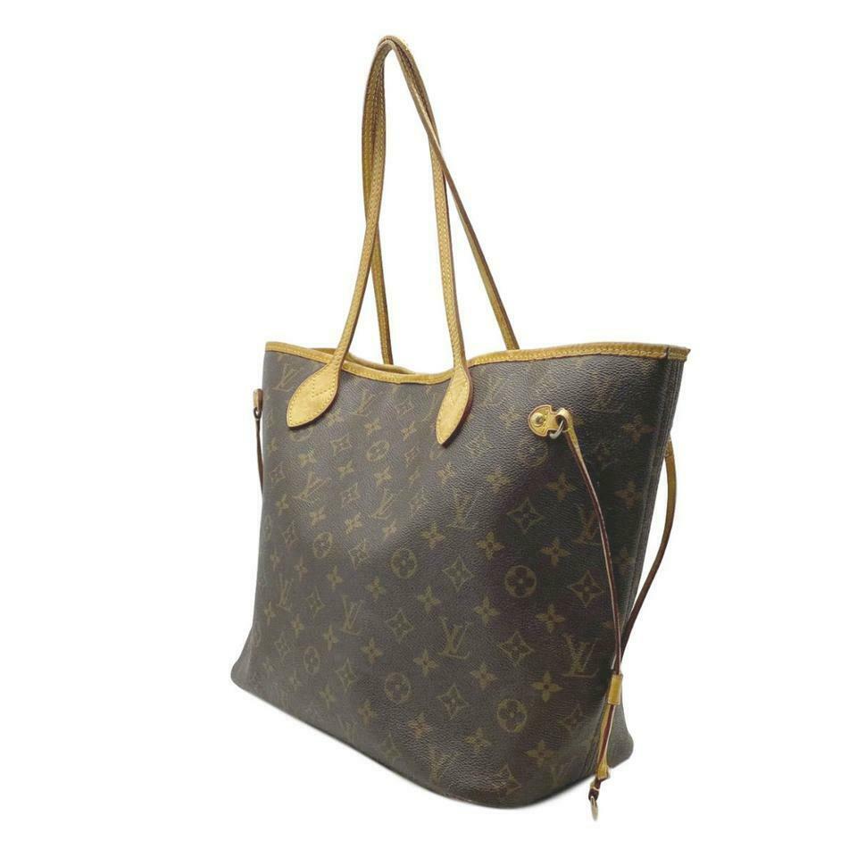 Louis Vuitton Neverfull Bag Mm Brown Monogram Canvas Tote