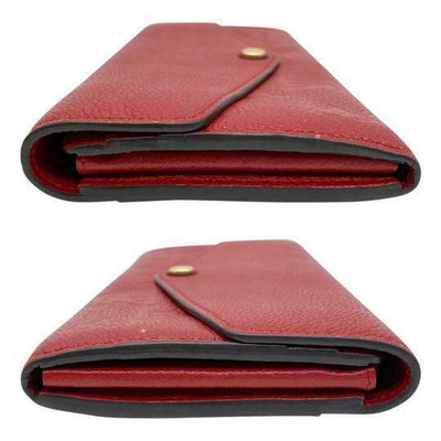 Louis Vuitton Red Long Portefeuille Sarah Reds Monogram Empreinte Wallet