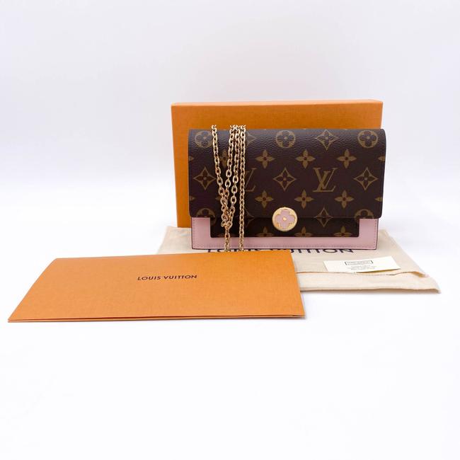 Louis Vuitton Chain Wallet Shoulder Bag LOUIS VUITTON FLORE CHAIN WALL