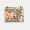 Gucci GG Supreme Monogram Blooms Mini Dionysus Shoulder Bag Beige Multicolor Dry Rose