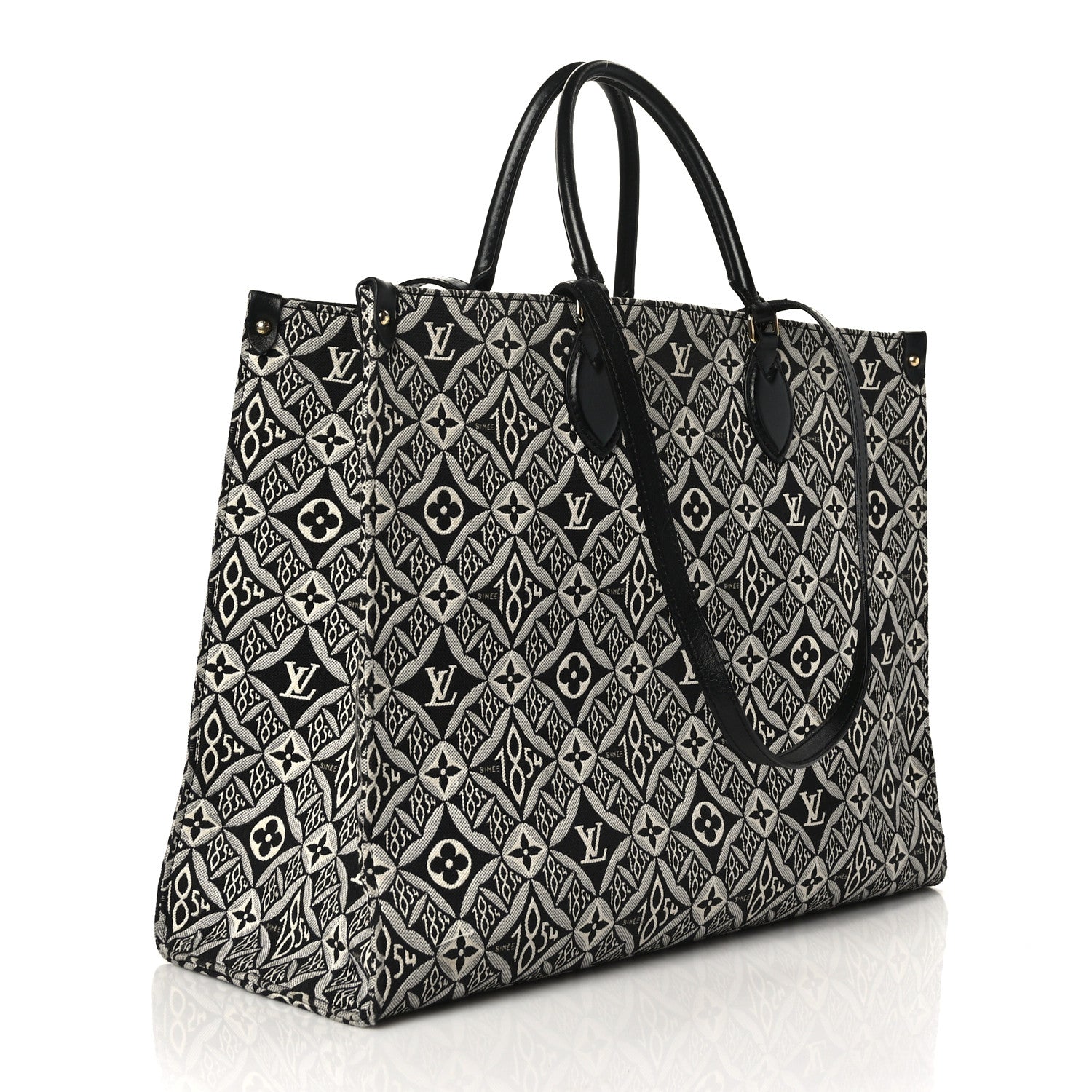Louis Vuitton Jacquard Since 1854 OnTheGo GM Grey Tote Bag