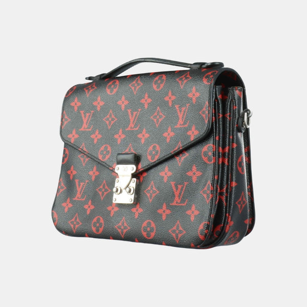 Louis Vuitton Black and Red Monogram Infrarouge Pochette Metis Messenger Bag  For Sale at 1stDibs  black and red lv bag, louis vuitton infrarouge  pochette metis, louis vuitton pochette metis infrarouge