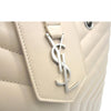 Saint Laurent Monogram Loulou Large Monogram Poudre Chain Beige Leather Tote