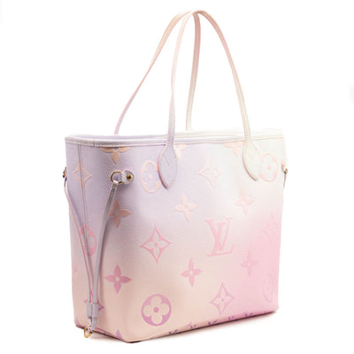 USED LOUIS VUITTON Monogram Giant Spring In The City Neverfull MM Sunrise Pastel