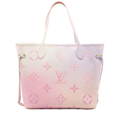 USED LOUIS VUITTON Monogram Giant Spring In The City Neverfull MM Sunrise Pastel