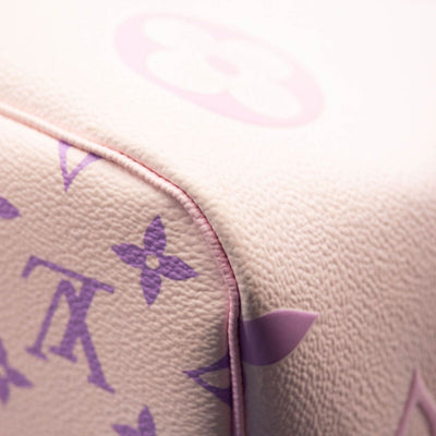 USED LOUIS VUITTON Monogram Giant Spring In The City Neverfull MM Sunrise Pastel