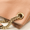 Gucci Pebbled Calfskin Medium Soho Chain Shoulder Bag Camelia