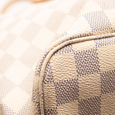 LOUIS VUITTON Damier Azur Neo Neverfull GM Rose Ballerine 1270995