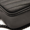 NEW SAINT LAURENT Grain De Poudre Matelasse Monogram Mini Lou Camera Bag Black